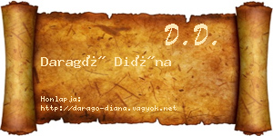Daragó Diána névjegykártya